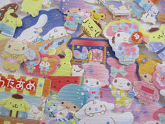Cute Kawaii Sanrio Characters My Melody Little Twin Stars Cinnamoroll Purin Flake Sack Stickers - 40 pcs