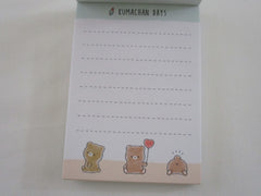 Cute Kawaii Crux Bear Kumachan Days Mini Notepad / Memo Pad - Stationery Designer Paper Collection