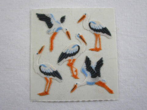 Sandylion Bird Fuzzy Sticker Sheet / Module - Vintage & Collectible