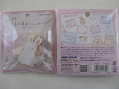 Cute Kawaii Kamio Write on Flake Stickers Sack - Rabbit Bunny - for Journal Planner Agenda Craft Scrapbook