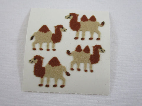Sandylion Camel Fuzzy Sticker Sheet / Module - Vintage & Collectible