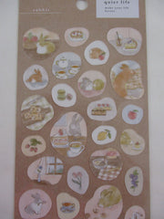 Cute Kawaii MW Quiet Life Series - F - Rabbit Bunny Sticker Sheet - for Journal Planner Craft