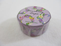 Cute Kawaii MW Flowers Bouquet Washi / Masking Deco Tape - E - Purple - for Scrapbooking Journal Planner Craft Nature Wedding Beautiful