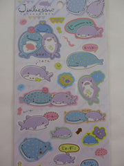 Cute Kawaii San-X Jinbesan Whale Sticker Sheet 2021 - A - for Planner Journal Scrapbook Craft