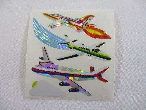 Sandylion Airplane Prismatic Sticker Sheet / Module - Vintage & Collectible