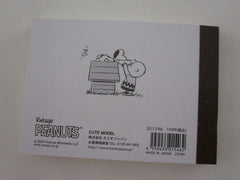 Cute Kawaii Peanuts Snoopy Mini Notepad / Memo Pad Kamio - U For the love of Classic - Stationery Designer Paper Collection