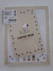 Cute Kawaii Snoopy Coffee Letter Set Pack - Stationery Writing Paper Penpal Collectible