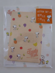 Cute Kawaii Snoopy Fruits Letter Set Pack - Stationery Writing Paper Penpal Collectible