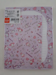 Cute Kawaii Sanrio Kuromi My Melody Letter Set Pack - Stationery Writing Paper Envelope Penpal