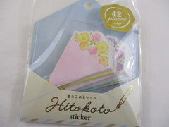 Cute Kawaii Q-Lia Bouquet Write on Flake Stickers Sack - for Journal Planner Agenda Craft Scrapbook