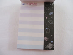 Cute Kawaii Crux Hello Space Heart Night Mini Notepad / Memo Pad - Stationery Designer Paper Collection