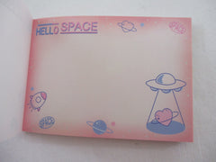 Cute Kawaii Crux Hello Space Heart Night Mini Notepad / Memo Pad - Stationery Designer Paper Collection