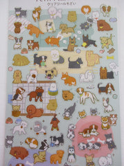 Cute Kawaii Kamio Dog Puppies Sticker Sheet - with Gold Accents - for Journal Planner Craft Agenda Organizer Scrapbook Schedule Gift