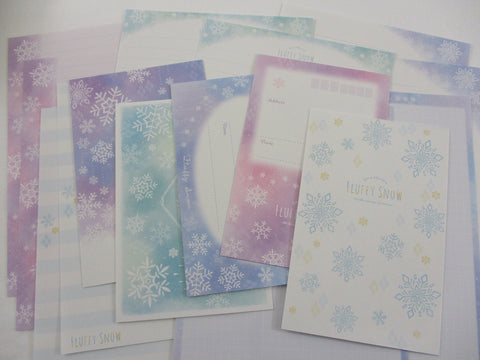 Cute Kawaii Kamio Fluffy Snow Winter Letter Sets - Stationery Writing Paper Envelope Penpal