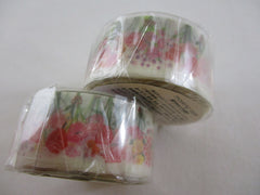 Cute Kawaii MW Washi / Masking Deco Tape - Flower Bouquet Garden - for Scrapbooking Journal Planner Craft