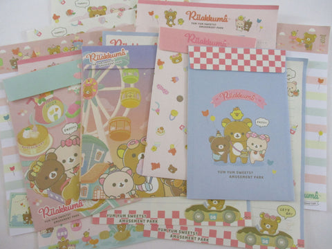 Cute Kawaii San-X Rilakkuma Sweet Park 2022 Letter Sets - Stationery Writing Paper Envelope