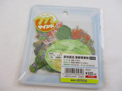 Cute Kawaii MW Photo Food theme Flake Stickers Sack - Fresh Green Vegetables - for Journal Agenda Planner Scrapbooking Craft