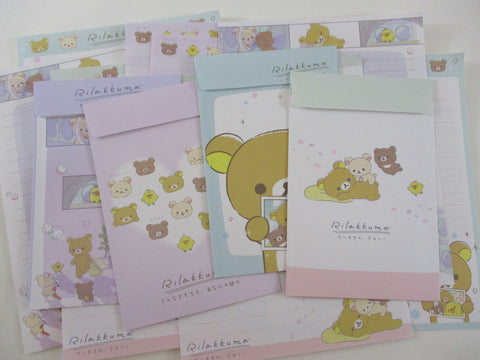 Cute Kawaii San-X Rilakkuma Heart Friendship 2022 Letter Sets - Stationery Writing Paper Envelope