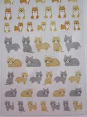 Cute Kawaii MW BonBon Series - Dog Cat Puppies Kitten Sticker Sheet - for Journal Planner Craft