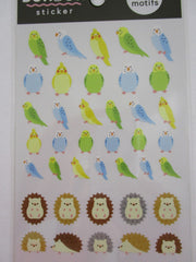 Cute Kawaii MW BonBon Series - Bird Hedgehog Sticker Sheet - for Journal Planner Craft