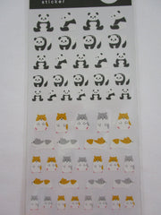 Cute Kawaii MW BonBon Series - Panda and Hamster Sticker Sheet - for Journal Planner Craft