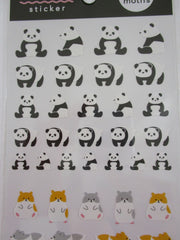 Cute Kawaii MW BonBon Series - Panda and Hamster Sticker Sheet - for Journal Planner Craft