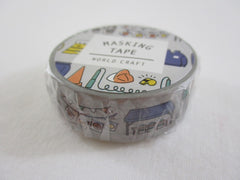 Cute Kawaii World Craft Washi / Masking Deco Tape - Ready for School Study College D - for Scrapbooking Journal Planner Craft