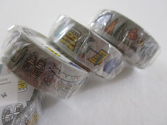 Cute Kawaii World Craft Washi / Masking Deco Tape - Ready for School Study College D - for Scrapbooking Journal Planner Craft