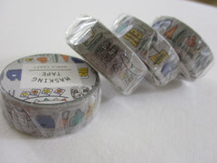 Cute Kawaii World Craft Washi / Masking Deco Tape - Ready for School Study College D - for Scrapbooking Journal Planner Craft