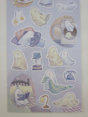 Cute Kawaii MW Kuyasu Comfort Series - Ghost Night Read - Sticker Sheet - for Journal Planner Craft