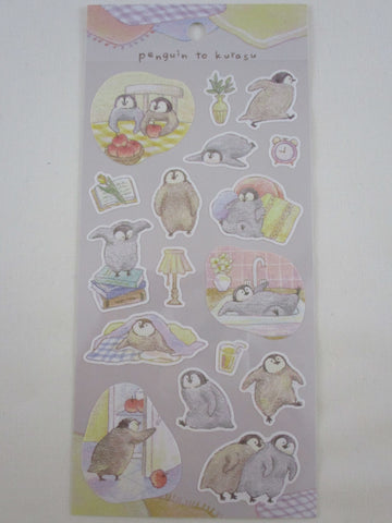 Cute Kawaii MW Kuyasu Comfort Series - Penguin - Sticker Sheet - for Journal Planner Craft