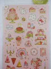 Cute Kawaii MW Choupinet Series - Royal Pink Red Strawberry Sweet Tea Flower Princess Sticker Sheet - for Journal Planner Craft