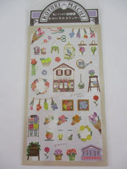 Cute Kawaii MW Kotori Machi / Little Town Series - Fleur Sereine Flower Shop Sticker Sheet - for Journal Planner Craft