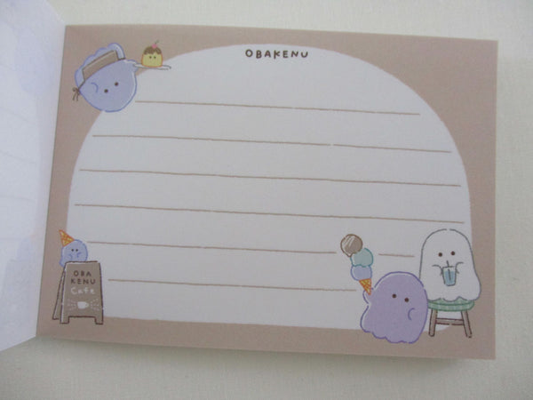 Cute Kawaii Crux Ghost Obakenu Mini Notepad / Memo Pad - Stationery De ...