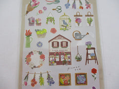 Cute Kawaii MW Kotori Machi / Little Town Series - Fleur Sereine Flower Shop Sticker Sheet - for Journal Planner Craft