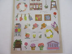 Cute Kawaii MW Kotori Machi / Little Town Series - Fleur Sereine Flower Shop Sticker Sheet - for Journal Planner Craft