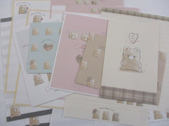 Cute Kawaii Kamio Petit Kuma Bear Letter Sets Stationery - writing paper envelope