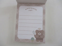 Cute Kawaii Q-Lia Moco Mocha Cafe Bear Mini Notepad / Memo Pad - Stationery Designer Paper Collection