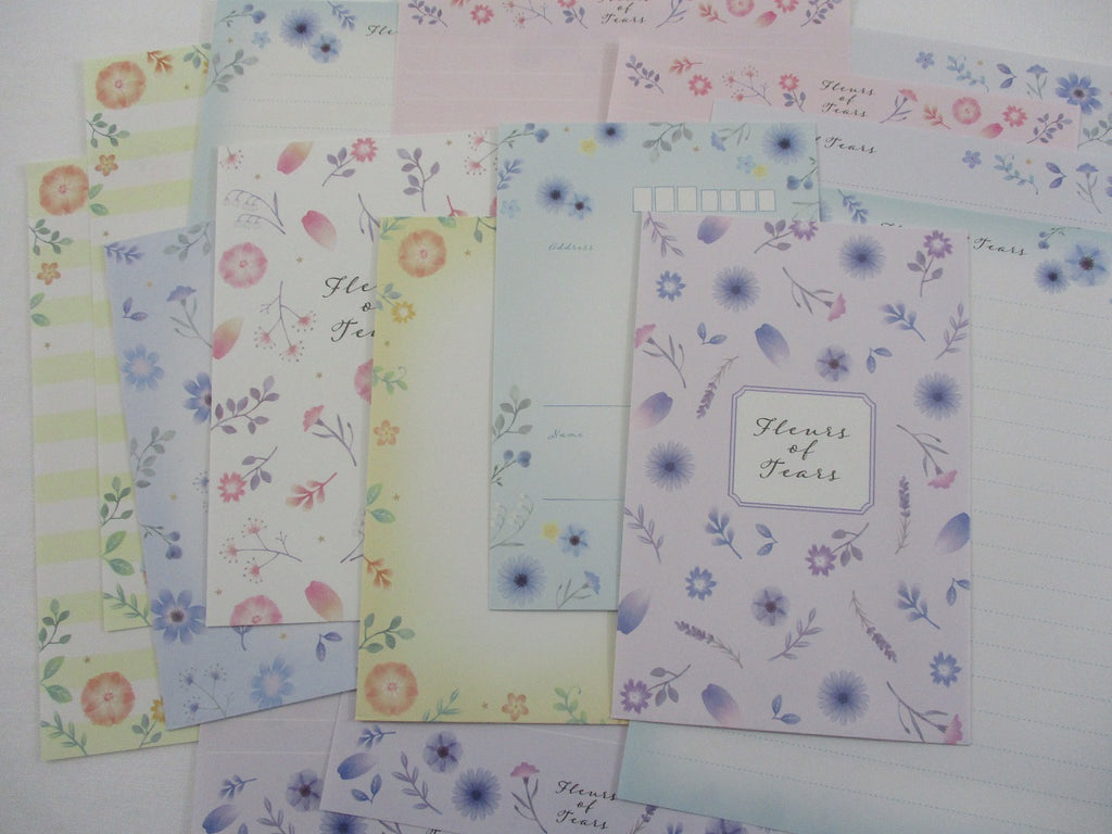 Cute Kawaii Kamio Fleurs Flower Spring Letter Sets Stationery - writin ...