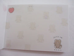 Cute Kawaii Kamio Bear Juicy Drink Tapioca Bubble Tea Mini Notepad / Memo Pad - Stationery Designer Paper Collection