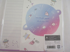 Cute Kawaii Q-Lia Alien Space Cosmo World Stars Letter Set Pack - Stationery Writing Paper Penpal Collectible