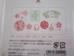 Flowers Sakura Cherry Blossom - Flake Stickers Sack Clothes-pin  - Beautiful Garden Love Wedding Bouquet for Journal Agenda Planner Scrapbooking Craft