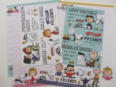Peanuts Snoopy Letter Sets - P - Stationery Writing Paper Envelope