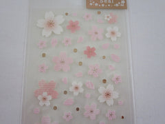 Cute Kawaii Clothes-pin Beautiful Sakura Cherry Blossom Flowers Sticker Sheet - for Journal Planner Craft Organizer Calendar