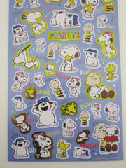 Cute Kawaii Peanuts Snoopy Large Sticker Sheet - E Classic and Friends - for Journal Planner Craft