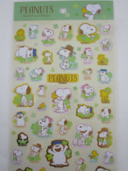 Cute Kawaii Peanuts Snoopy Large Sticker Sheet - C Clover - for Journal Planner Craft