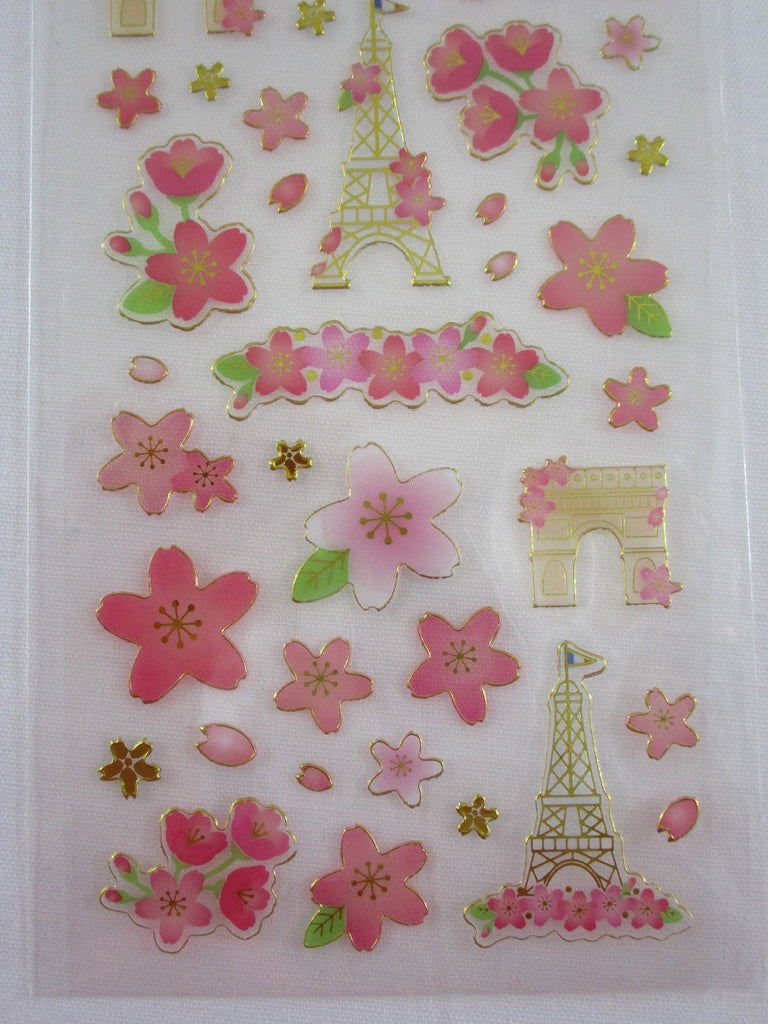 Buy Beautiful Rilakkuma Cherry Blossom Sticker Sheet Now - Jellybeet