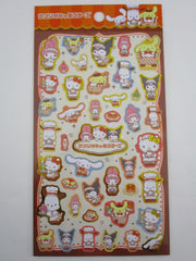 SALE Cute Kawaii Sanrio Cafe Characters Kuromi Large Sticker Sheet - for Journal Planner Craft