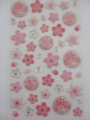 Cute Kawaii Clothes-pin Beautiful Sakura Cherry Blossom Flowers Sticker Seal Sheet - for Journal Planner Craft Organizer Calendar