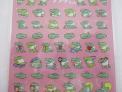 Cute Kawaii Mind Wave Crocs Crocodile Busy Days Sports Sticker Sheet - for Journal Planner Organizer Craft